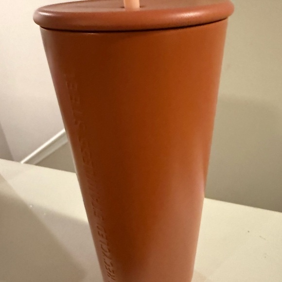 Starbucks 2024 Terracotta Recycled Stainless Steel Triangle Tumbler 24oz - Picture 6 of 8
